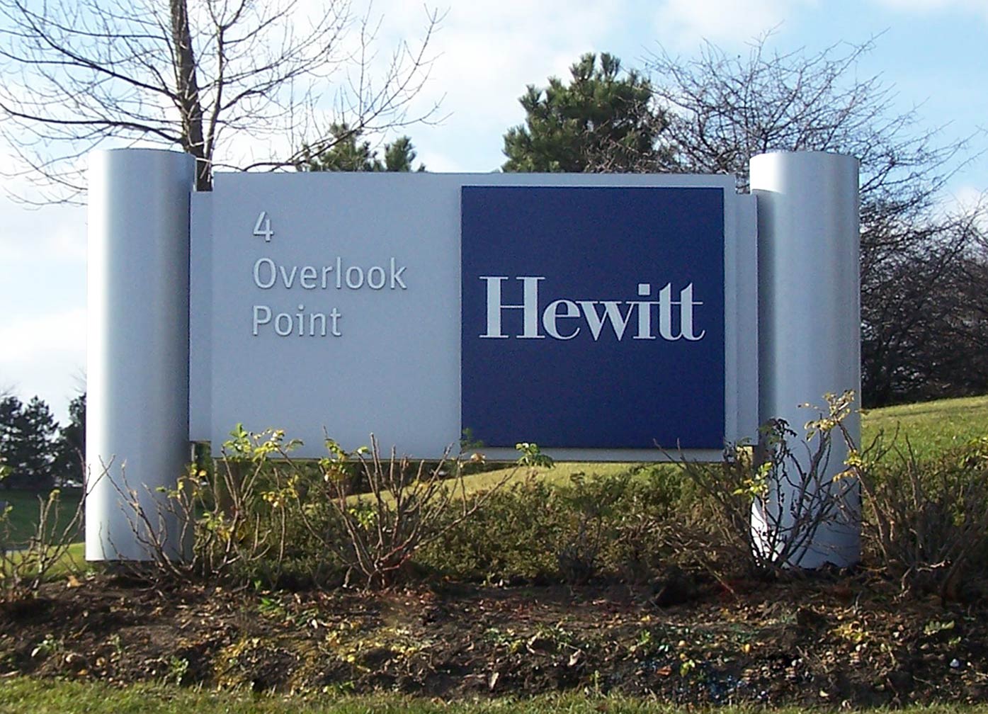 hewitt_monument-sign.jpg Art Direction by: Bart Crosby, Crosby Associates